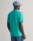 Gant Fine Shield Short Sleeve Piqué Uni Polo Lagoon Blue