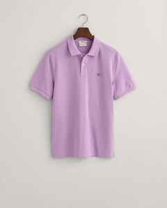 Gant Fine Shield Short Sleeve Piqué Uni Polo Orchid Lilac