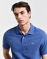 Gant Fine Shield Short Sleeve Piqué Uni Polo Vintage Blue