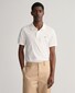 Gant Fine Shield Short Sleeve Piqué Uni Polo Wit