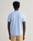 Gant Fine Shield Short Sleeve Piqué Uni Poloshirt Capri Blue