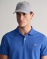 Gant Fine Shield Short Sleeve Piqué Uni Poloshirt Rich Blue