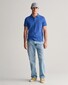 Gant Fine Shield Short Sleeve Piqué Uni Poloshirt Rich Blue