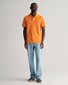 Gant Fine Shield Short Sleeve Piqué Uni Poloshirt Sweet Orange