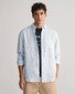 Gant Fine Striped Linen Button Down Shirt Capri Blue