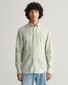 Gant Fine Striped Linen Button Down Shirt Kalamata Green