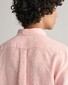 Gant Fine Striped Linen Button Down Shirt Peachy Pink