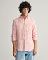 Gant Fine Striped Linen Button Down Shirt Peachy Pink