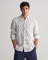 Gant Fine Striped Linen Button Down Shirt White