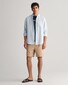 Gant Fine Striped Linnen Button Down Overhemd Capri Blue