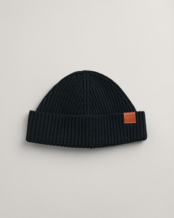 Gant Fisherman Beanie Cap / Beanie Ebony Black