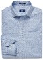 Gant Fitted Popeline Leaf Print Shirt Light Blue