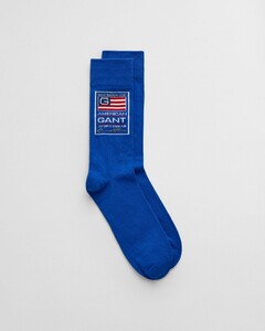 Gant Flag Logo Graphic Sokken Lapis Blue