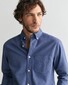 Gant Flanel Melange Button Down Overhemd Dusty Navy