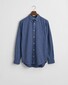 Gant Flanel Melange Button Down Overhemd Dusty Navy