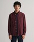 Gant Flannel Melange Button Down Shirt Wine Red