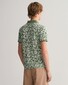 Gant Floral Pattern Short Sleeve Piqué Polo Kalamata Green