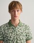 Gant Floral Pattern Short Sleeve Pique Poloshirt Kalamata Green