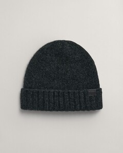 Gant Fluffy Wool Beanie Muts Antraciet Melange