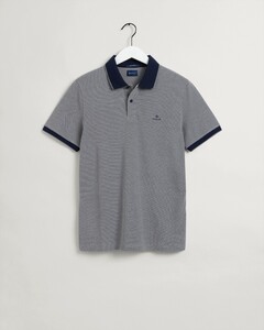 Gant Four Color Oxford Piqué Polo Grijs Melange
