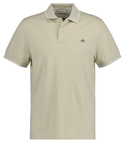 Gant Framed Tipping Short Sleeve Polo Silky Beige