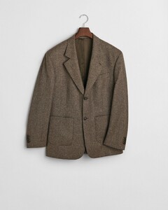 Gant Fully Lined Relaxed Mouliné Wool Colbert Falcon Grey