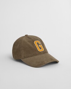 Gant G Badge Cotton Corduroy Cap Taupe Beige