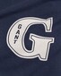 Gant G Badge Graphic Patern Round Neck T-Shirt Evening Blue