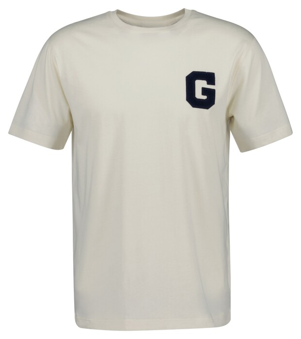 Gant G Graphic Crew Neck T-Shirt Cream