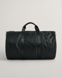 Gant G Pattern Duffle Bag Tas Ebony Black