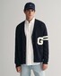 Gant G Terry Badge Varsity Cardigan Evening Blue