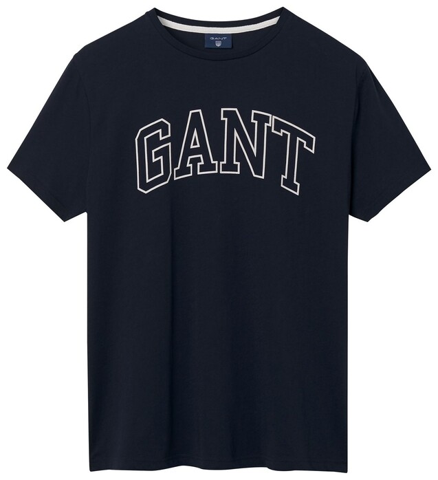 Gant GANT Outline T-Shirt Avond Blauw