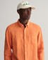 Gant Garment Dyed Linen Shirt Apricot Orange