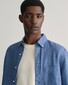 Gant Garment Dyed Linen Short Sleeve Shirt Salty Sea