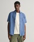 Gant Garment Dyed Linen Short Sleeve Shirt Salty Sea