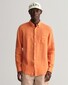 Gant Garment Dyed Linnen Overhemd Apricot Orange
