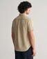 Gant Garment Dyed Linnen Short Sleeve Overhemd Concrete Beige