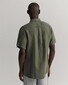 Gant Garment Dyed Linnen Short Sleeve Overhemd Green Ash