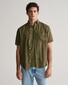 Gant Garment Dyed Linnen Short Sleeve Overhemd Juniper Green