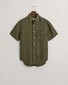 Gant Garment Dyed Linnen Short Sleeve Overhemd Juniper Green