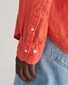Gant Garment Dyed Solid Color Linen Button Down Shirt Burnt Orange