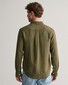 Gant Garment Dyed Solid Color Linen Button Down Shirt Juniper Green