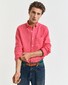 Gant Garment Dyed Solid Color Linnen Button Down Overhemd Watermeloen Rood