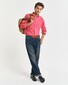 Gant Garment Dyed Solid Color Linnen Button Down Overhemd Watermeloen Rood