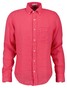 Gant Garment Dyed Solid Color Linnen Button Down Overhemd Watermeloen Rood