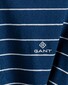 Gant Gestreept Katoen Linnen T-Shirt Insignia Blue