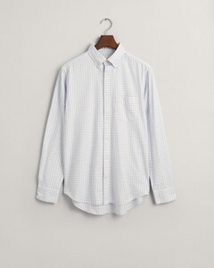 Gant Gingham Check Button Down Overhemd Muted Blue