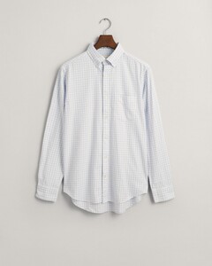 Gant Gingham Check Button Down Shirt Muted Blue