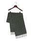 Gant Gingham Check Merino Scarf Tartan Green