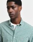 Gant Gingham Check Poplin Button Down Overhemd Deep Forest Green